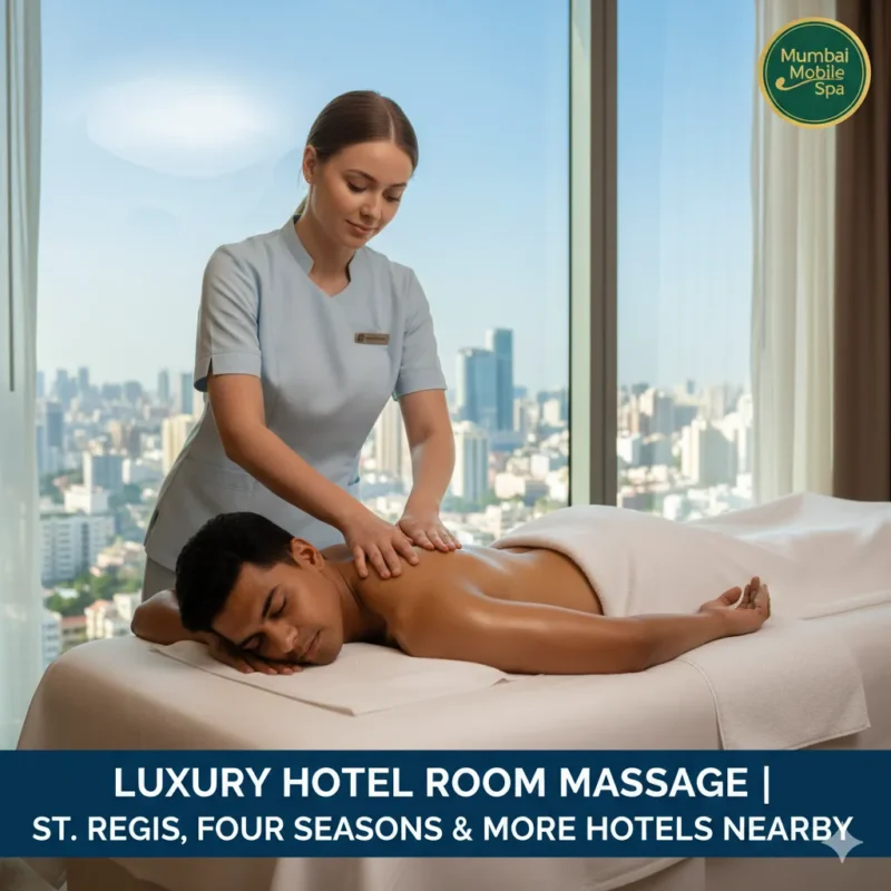 Polish therapist providing luxury hotel room massage in Lower Parel Mumbai for St. Regis and Four Seasons guests.